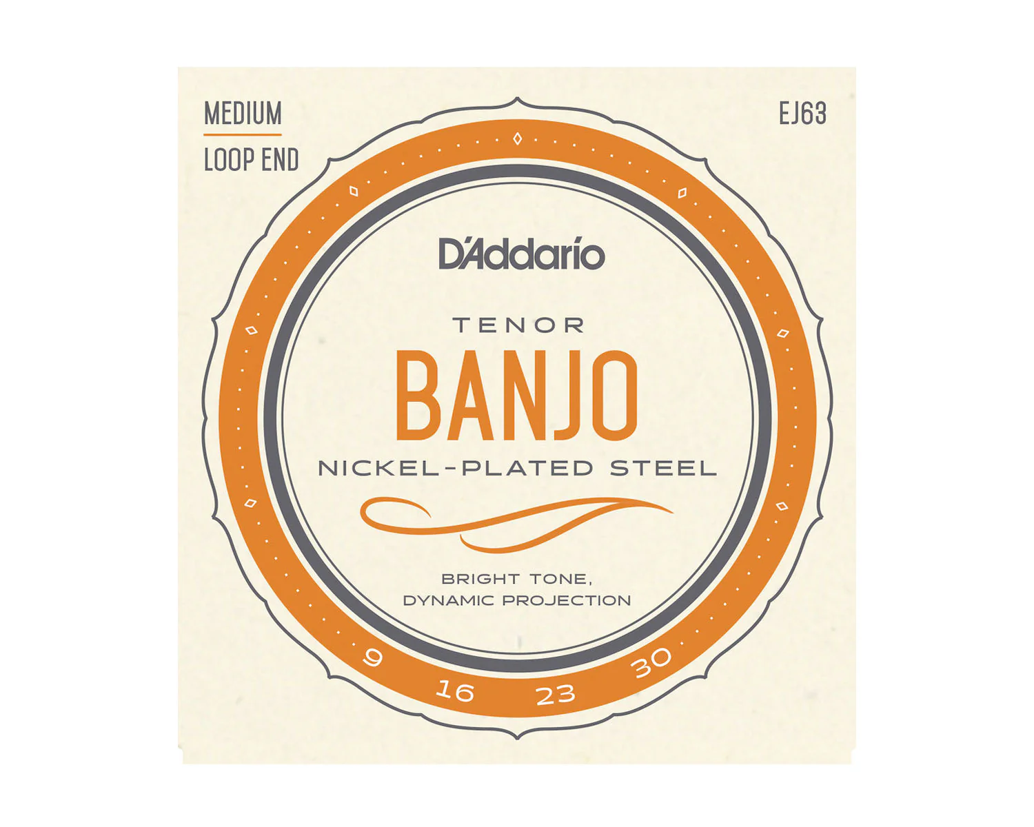 D'Addario EJ63 Tenor Banjo Strings Nickel 9-30