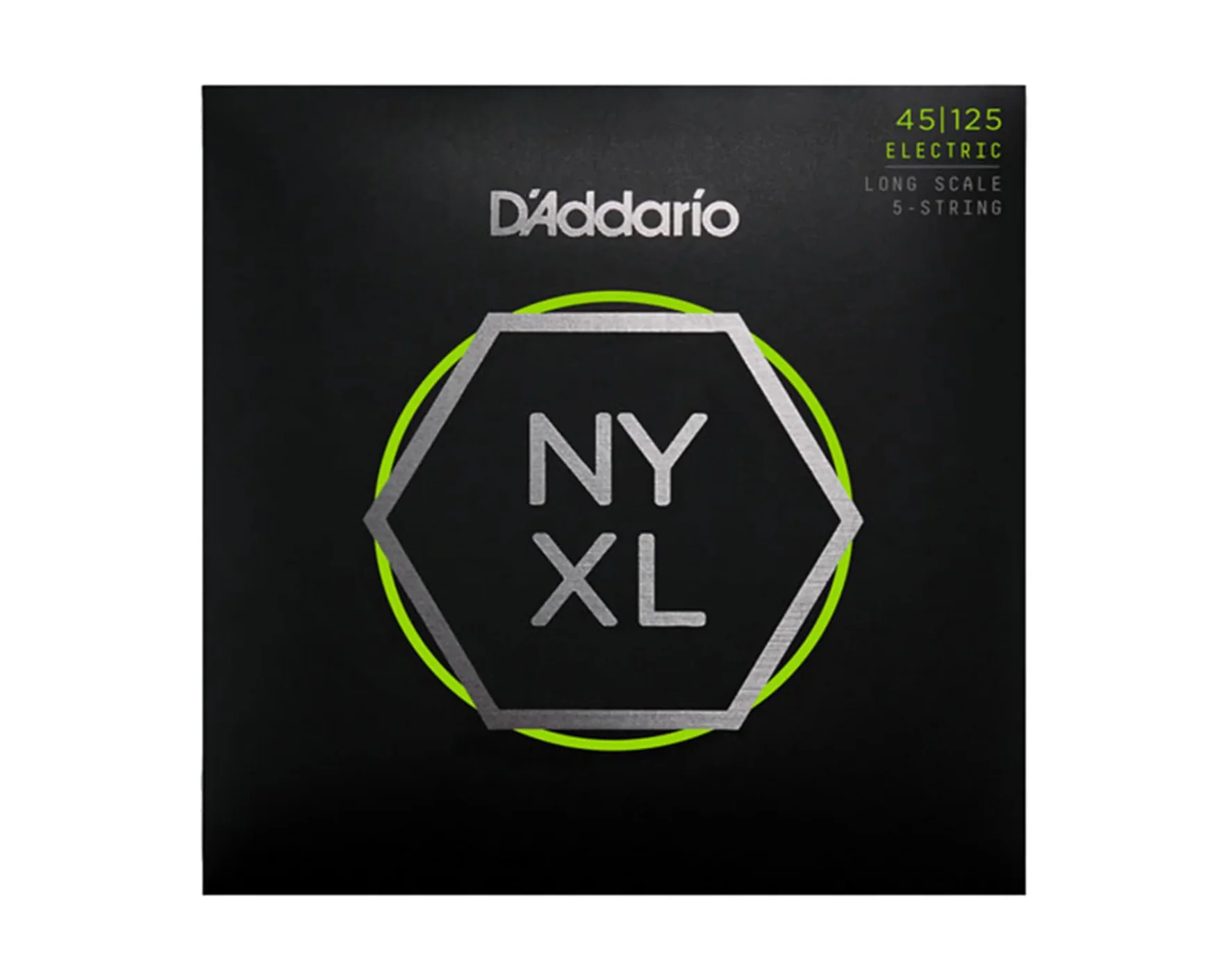 D'Addario NYXL45125 Nickel Wound Bass Guitar Strings 5-String Lightt Top / Medium Bottom 45-125 - Long Scale