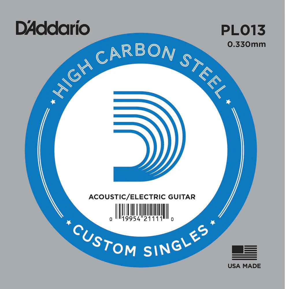 D'Addario PL013 Plain Steel Guitar Single String .013