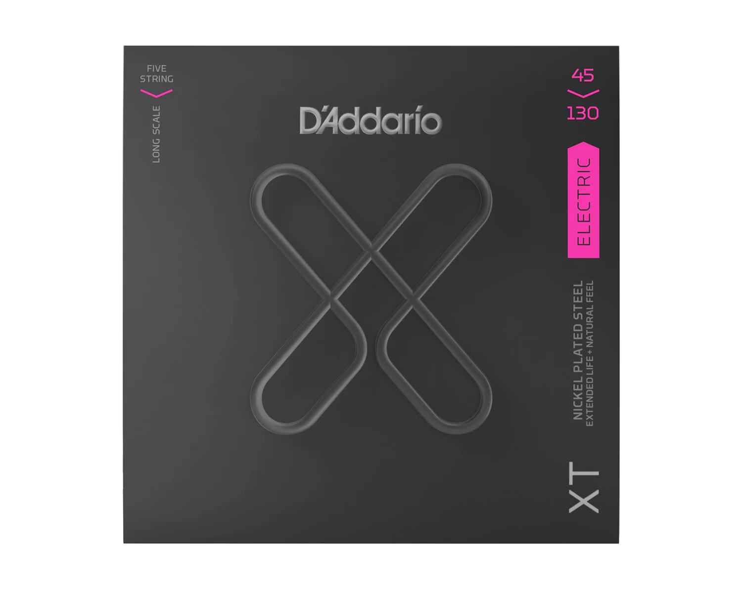 D'Addario XT Bass Nickel Plated Steel, Regular Light, 5-String Long Scale, 45-130