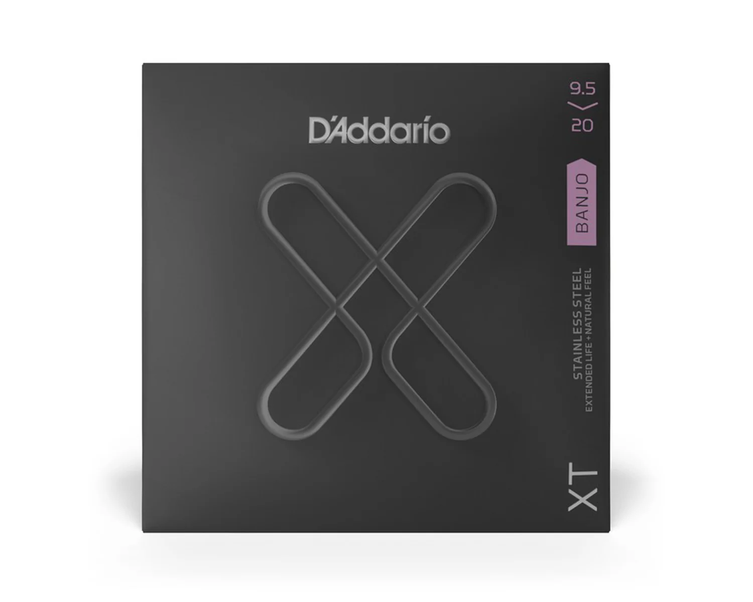 D'Addario XT Banjo Stainless Steel, Custom Light, 9.5-20