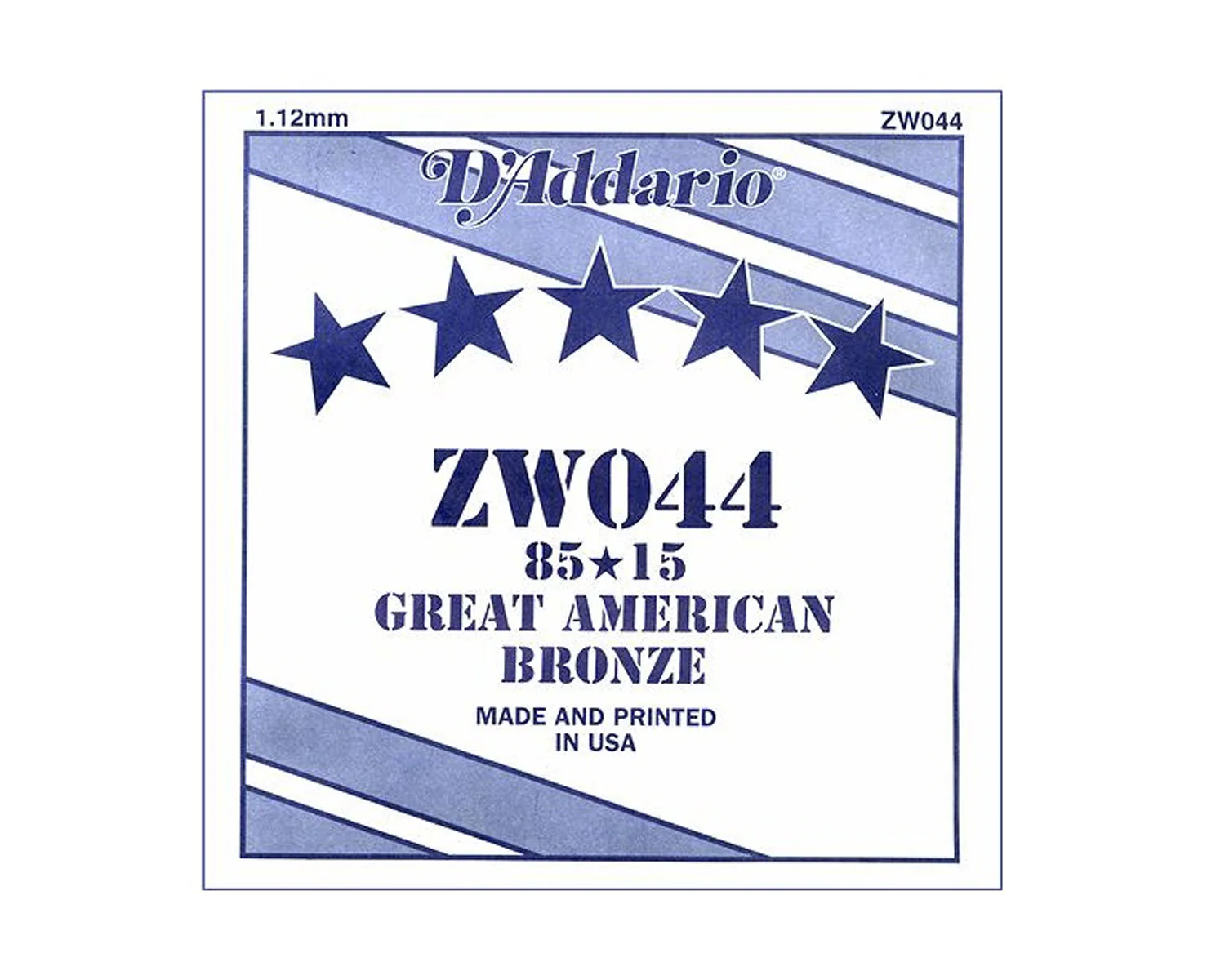 D'Addario 85/15 Bronze wound 044