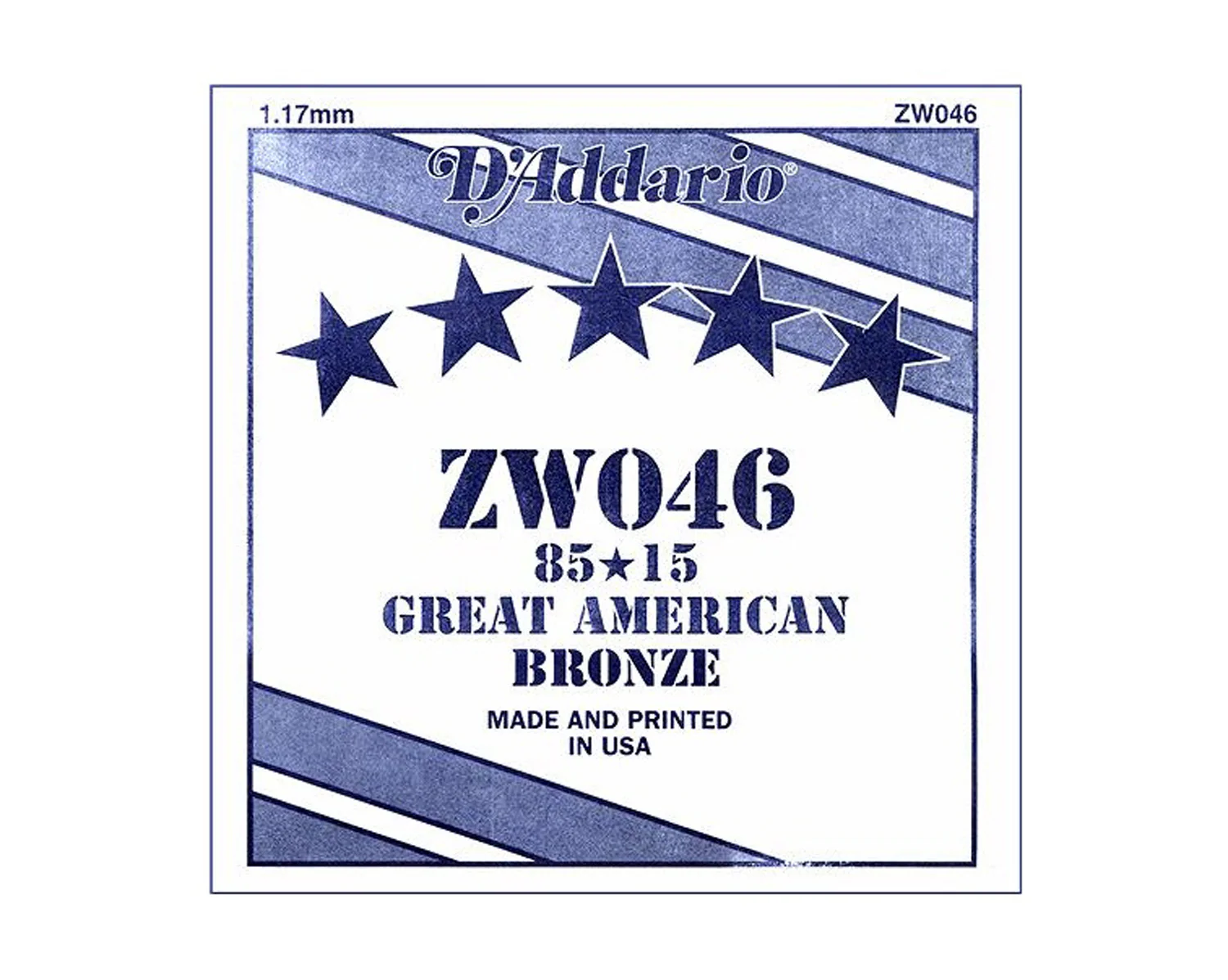 D'Addario 85/15 Bronze wound 046