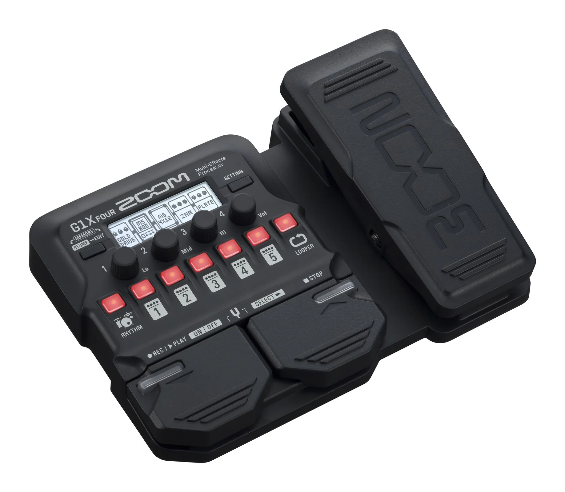 Zoom G1X Four Guitar Multi Effects Processor with Expression Pedal - Image 3