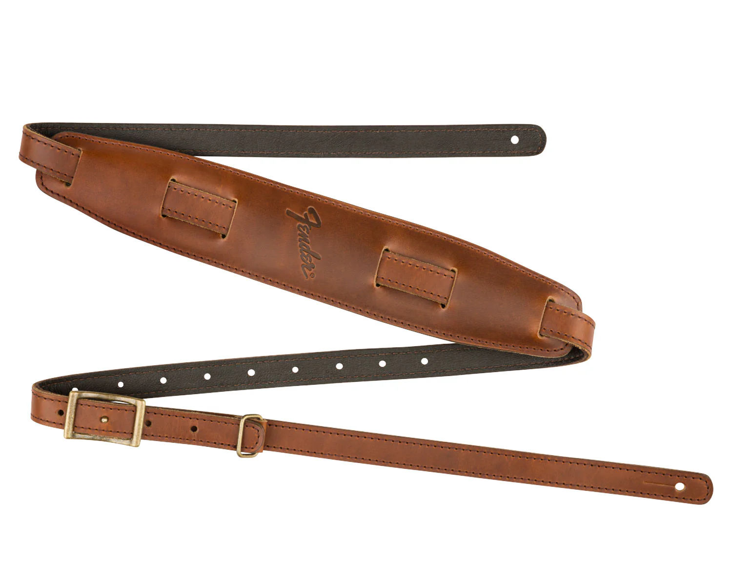 Fender Mustang Saddle Strap Cognac