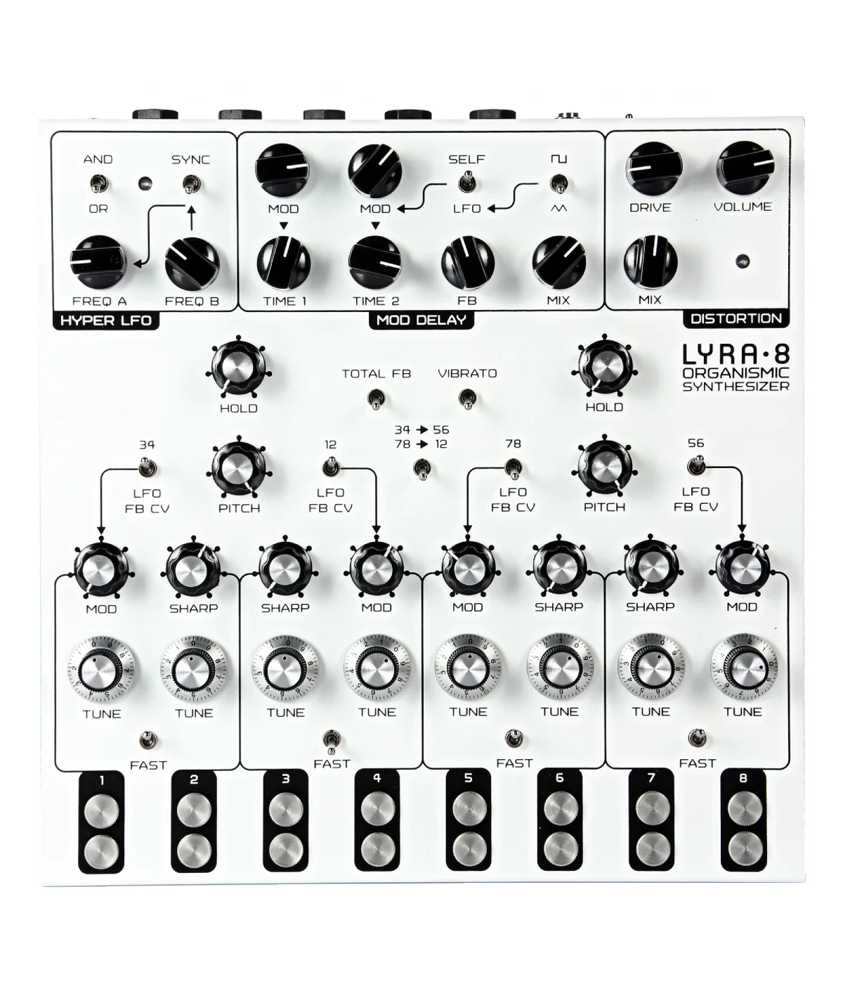 Soma Laboratory Lyra-8 Organismic Synthesizer - White - Image 5