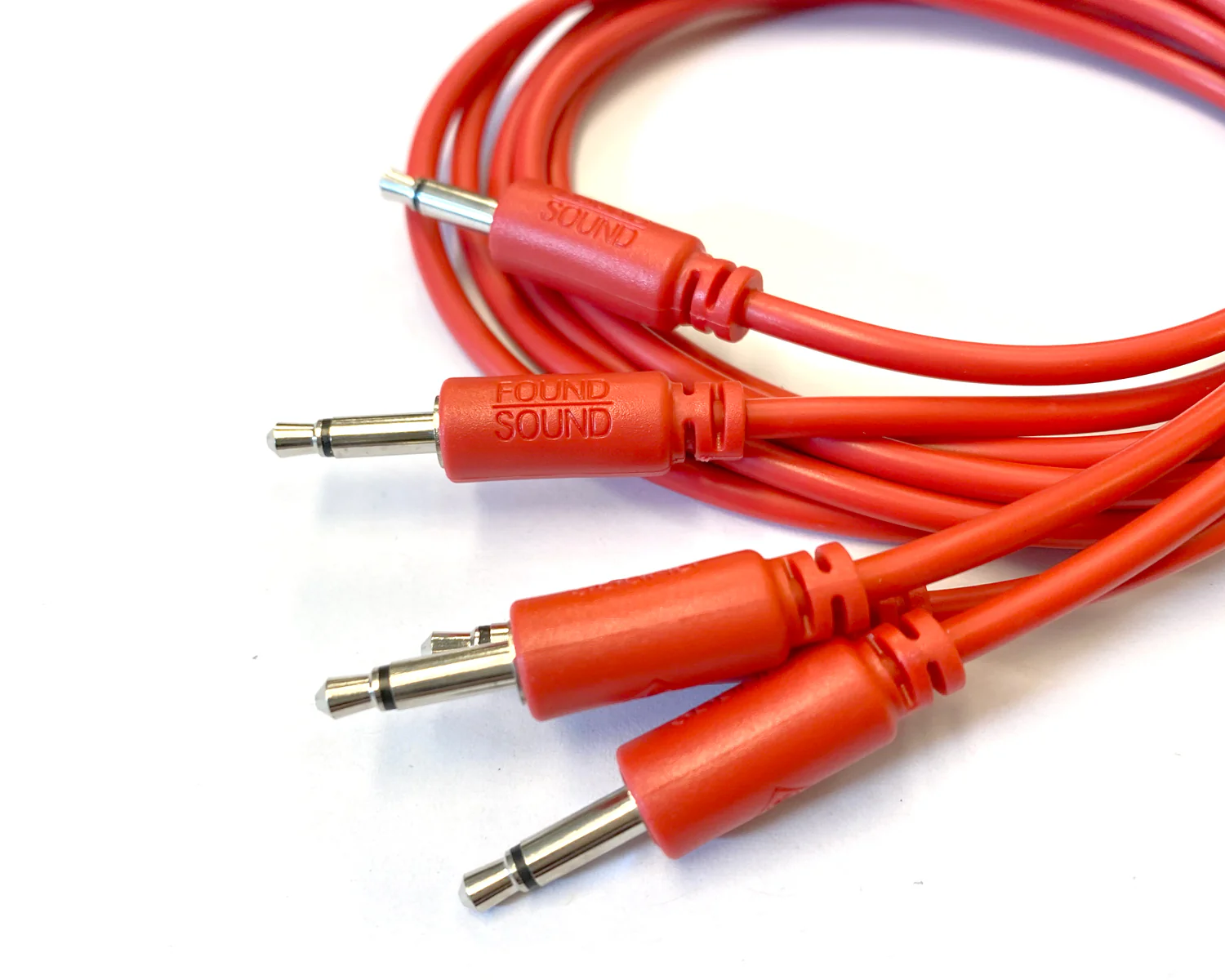 Found Sound 40cm Red Patch Cable x 5 - Image 2