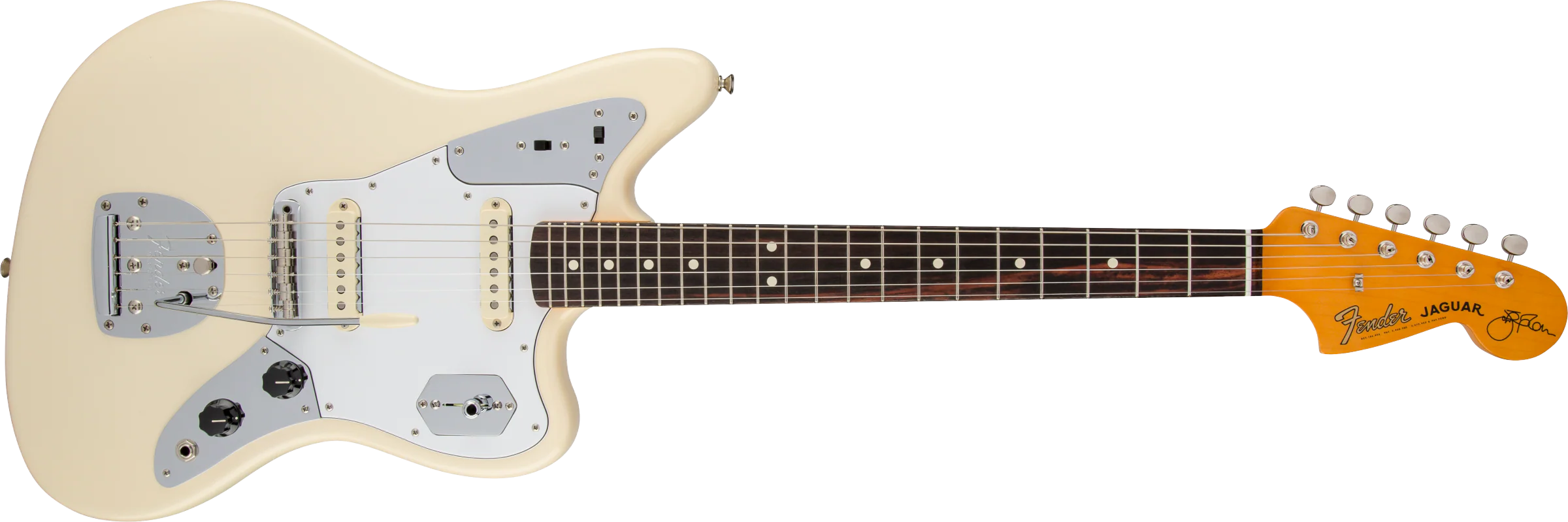 Fender Johnny Marr Signature Jaguar - Olympic White - Image 3