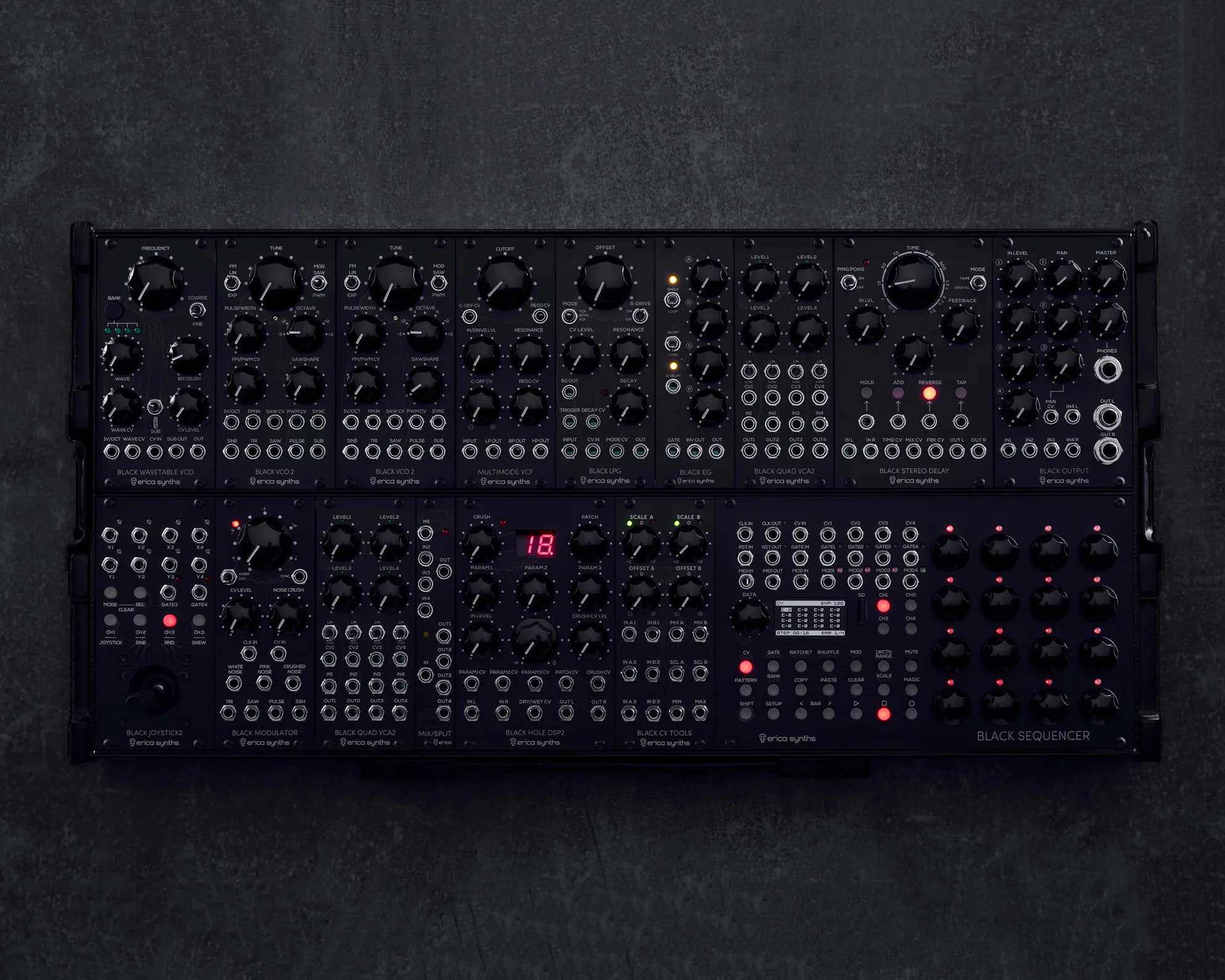 Erica Synths Black System III Eurorack Modular Synthesizer