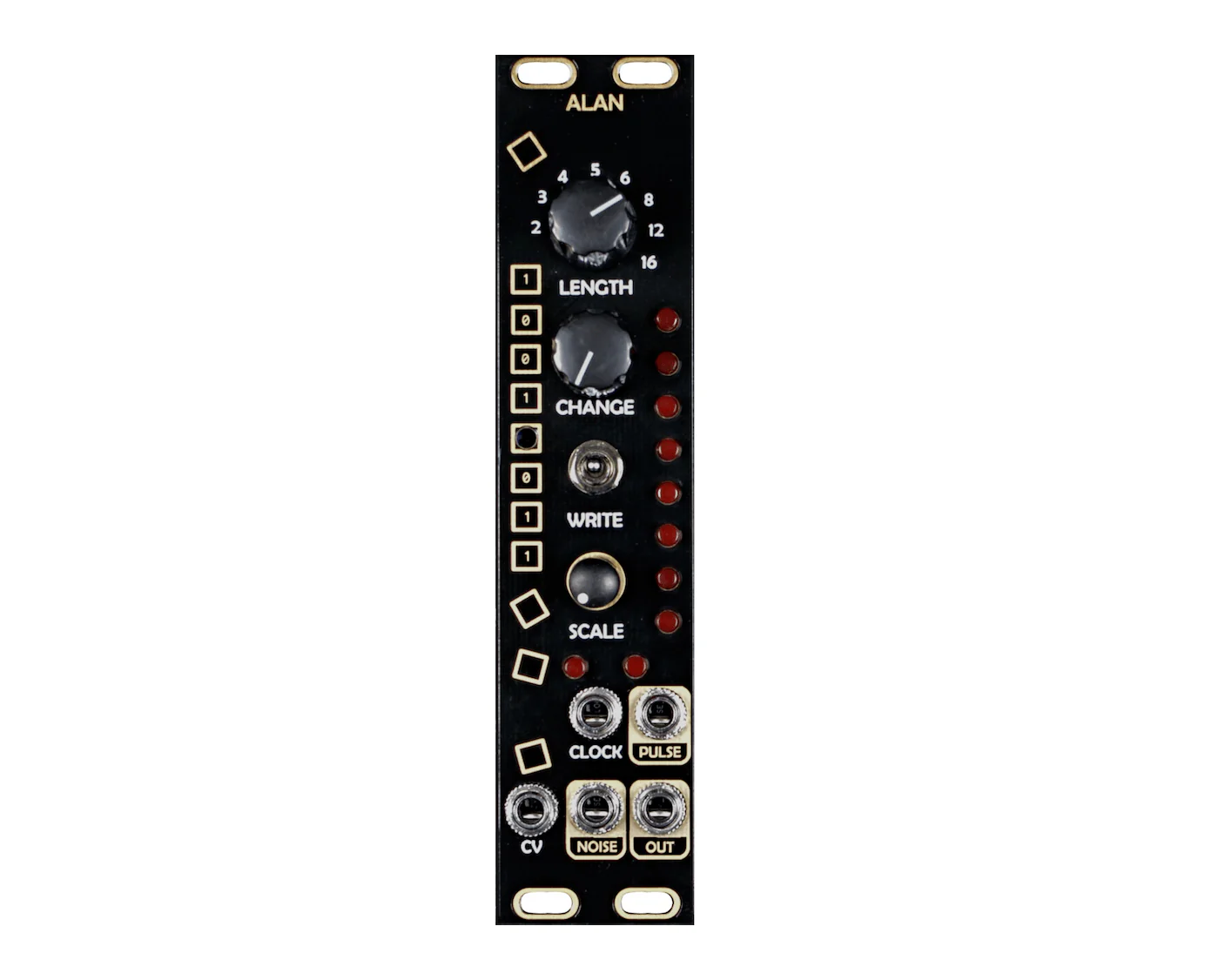 After Later Audio Alan (micro Turing Machine) Shift Register Based Sequencer