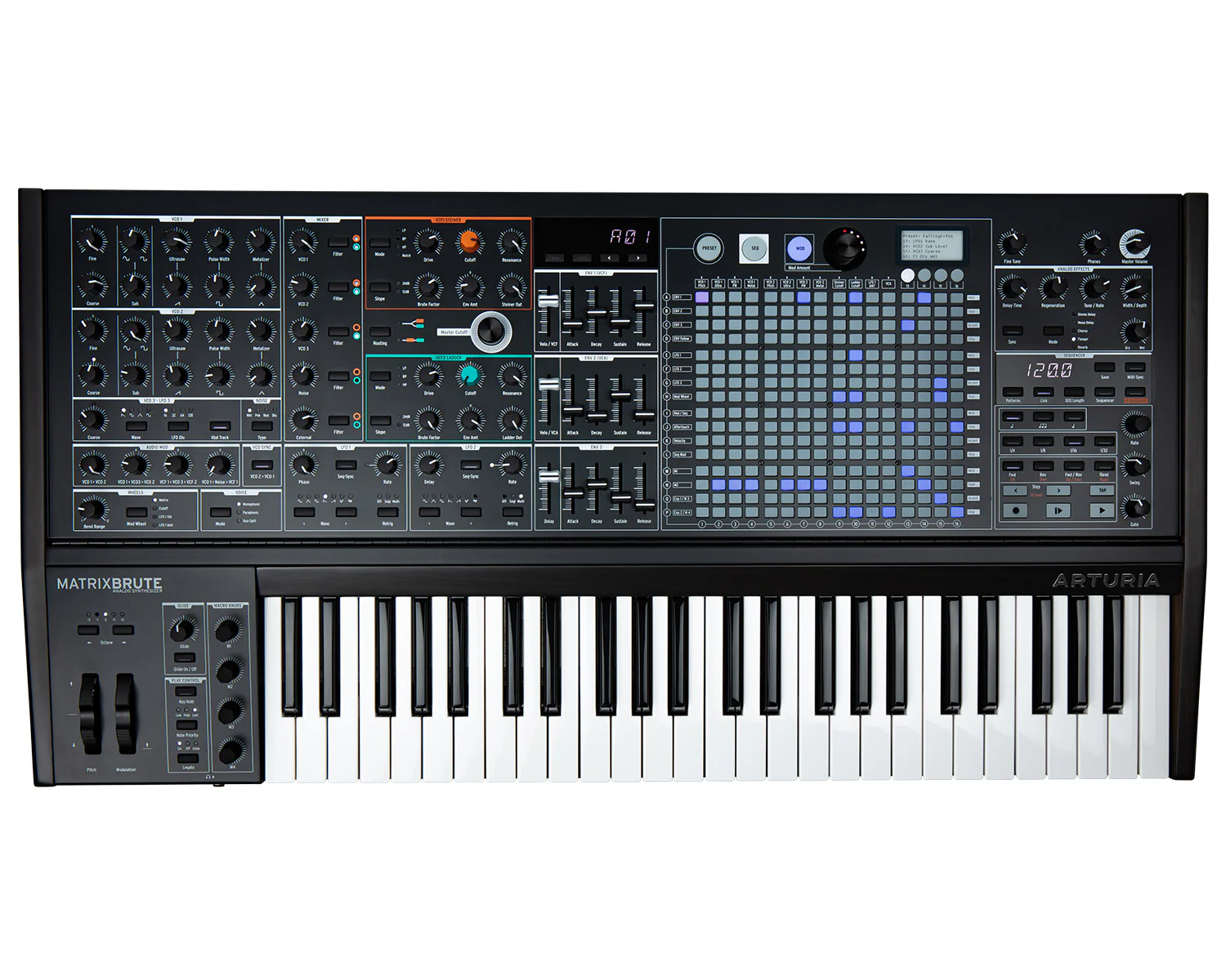 Arturia MatrixBrute Noir Limited Edition Analogue Monophonic Synthesizer