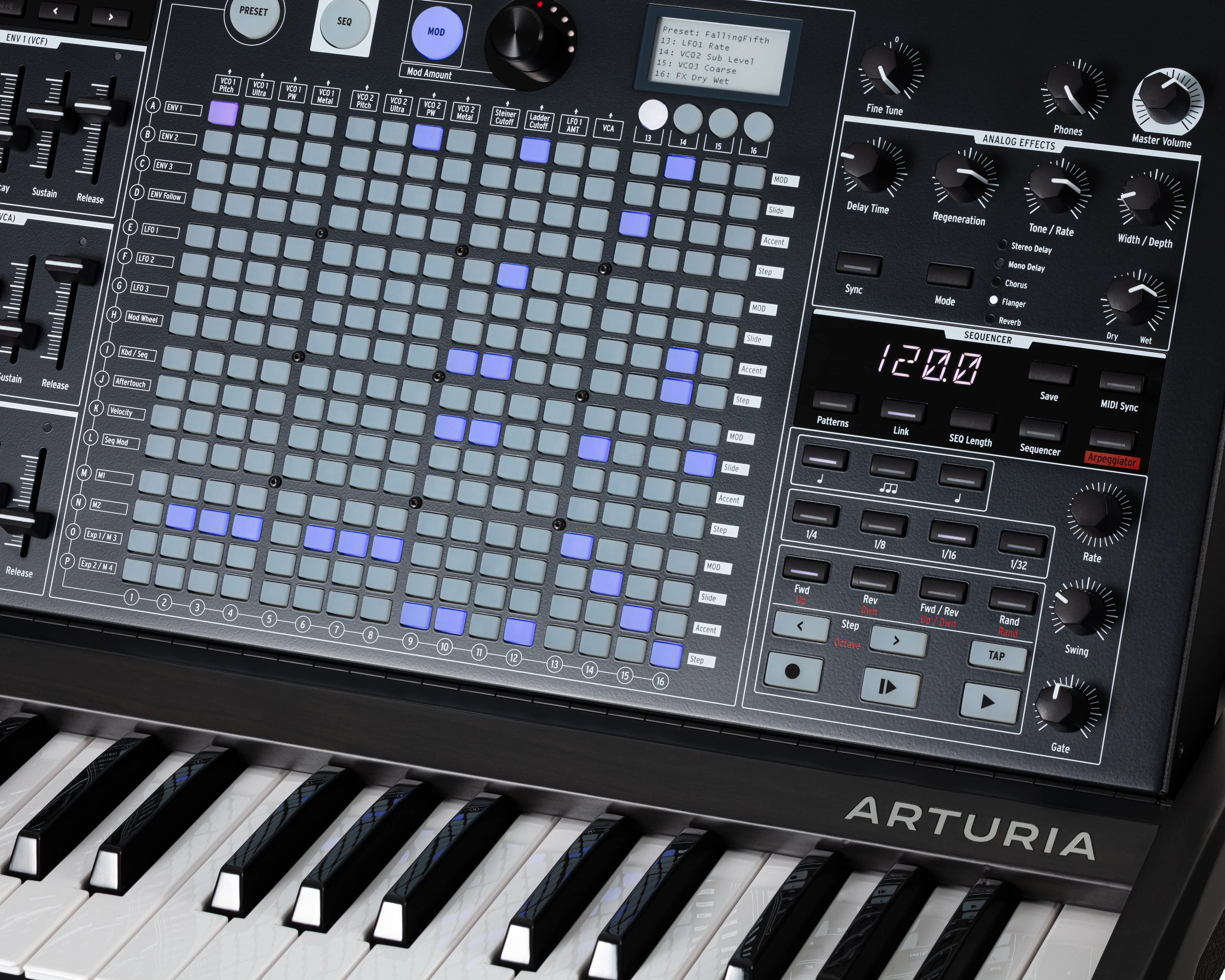 Arturia MatrixBrute Noir Limited Edition Analogue Monophonic Synthesizer - Image 8