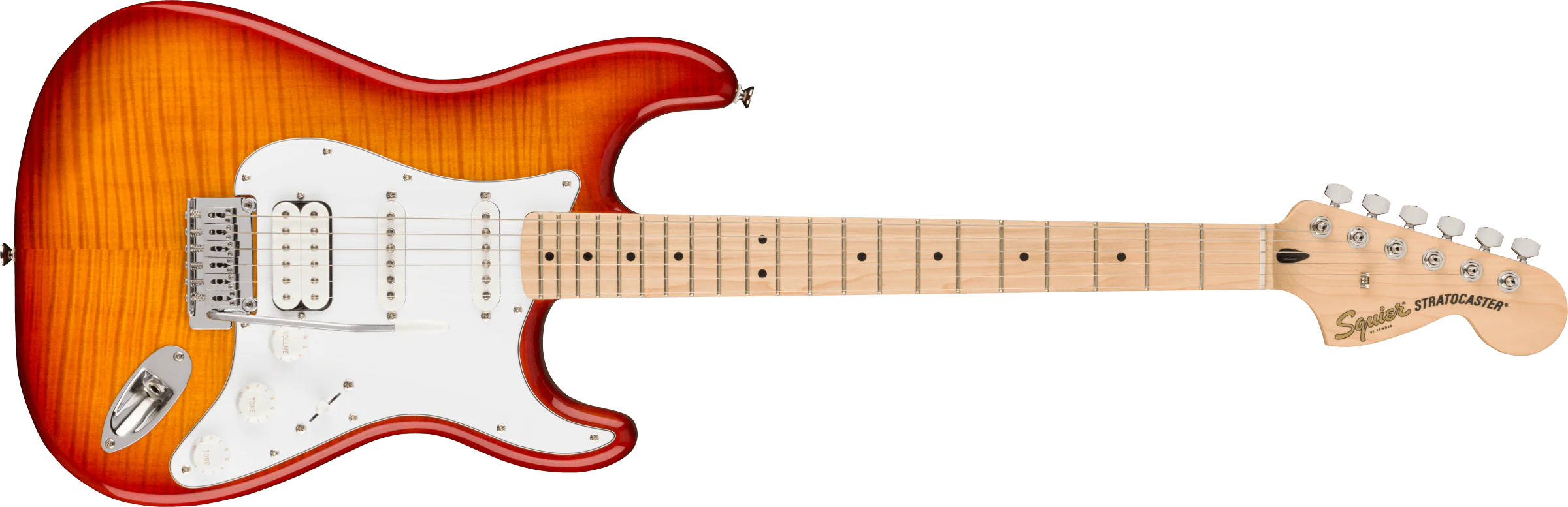 Fender Squier Affinity Stratocaster - FMT HSS MN WPG Sienna Sunburst - Image 2
