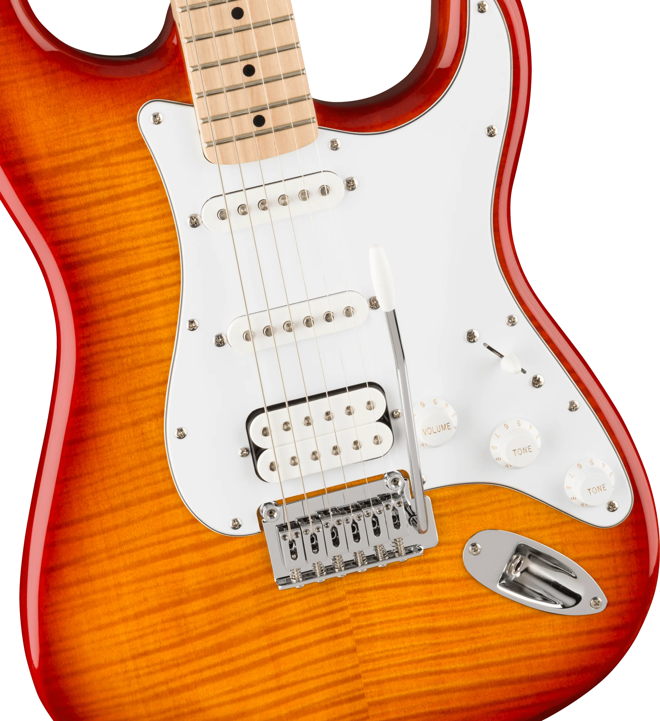 Fender Squier Affinity Stratocaster - FMT HSS MN WPG Sienna Sunburst - Image 4