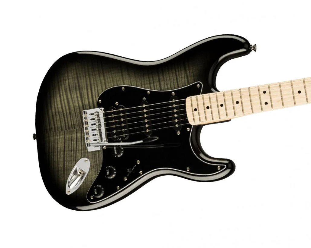 Fender Squier Affinity Strat - FMT HSS MN BPG Black Burst