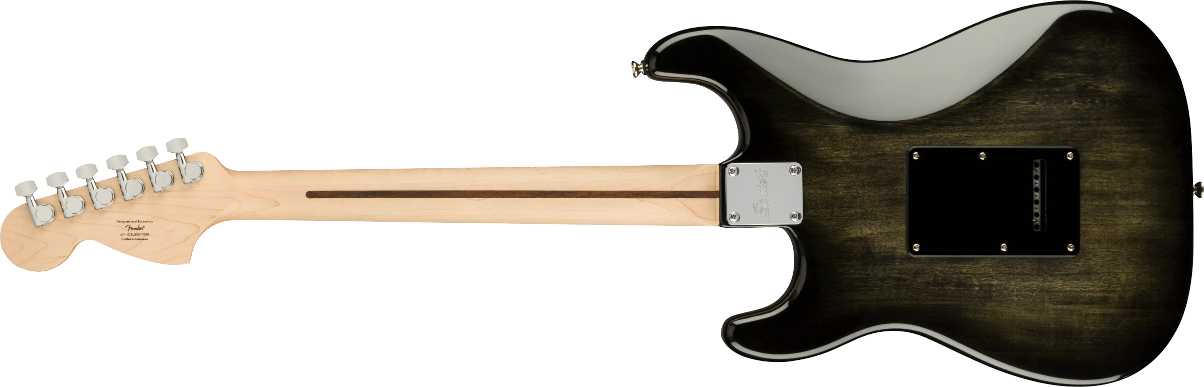 Fender Squier Affinity Strat - FMT HSS MN BPG Black Burst - Image 3