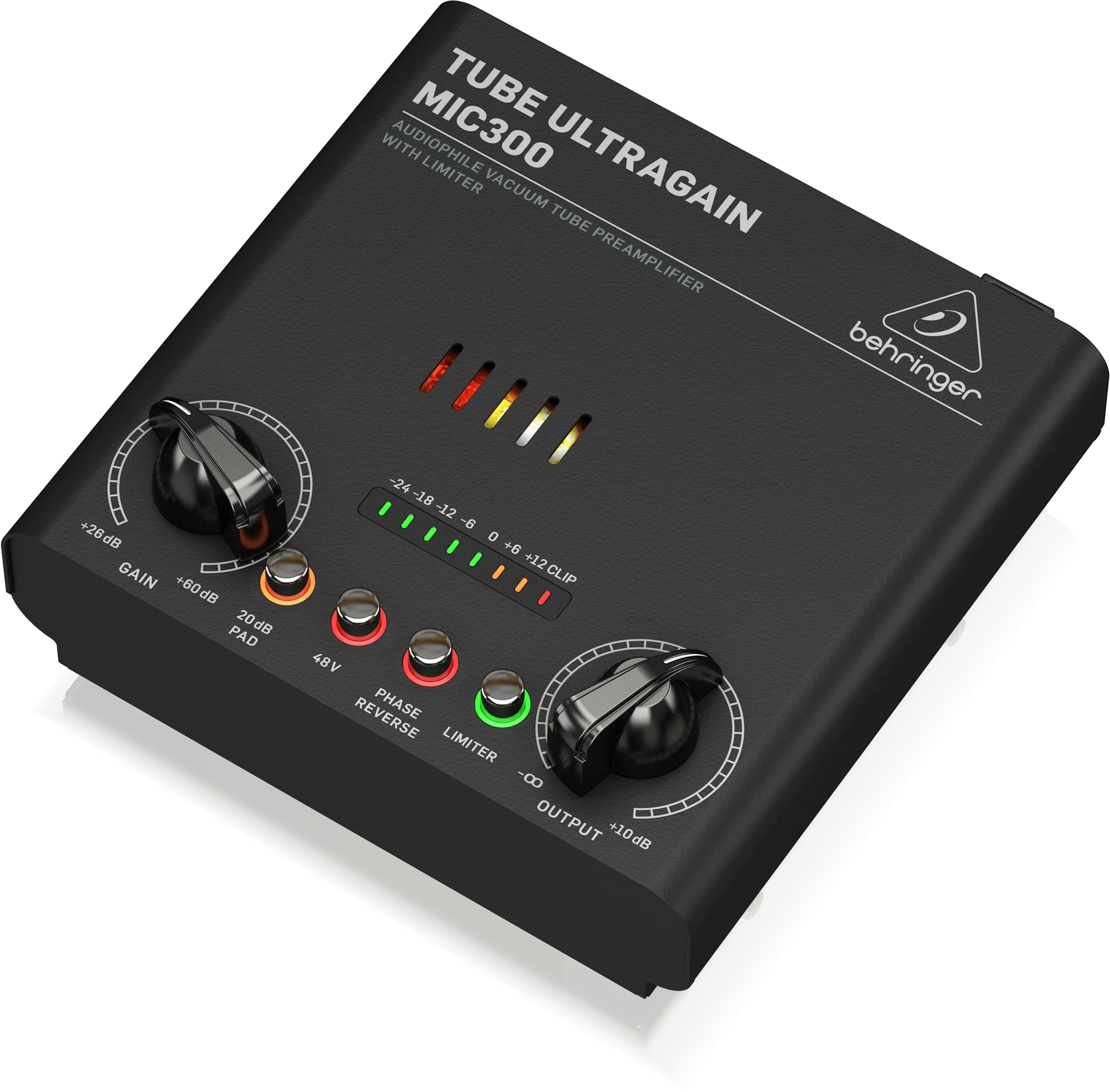 Behringer MIC300 Tube Ultragain Vacuum Tube Preamp with Limiter - Image 4