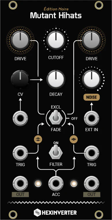 Hexinverter Électronique Mutant Hihats Edition Noire - Image 3