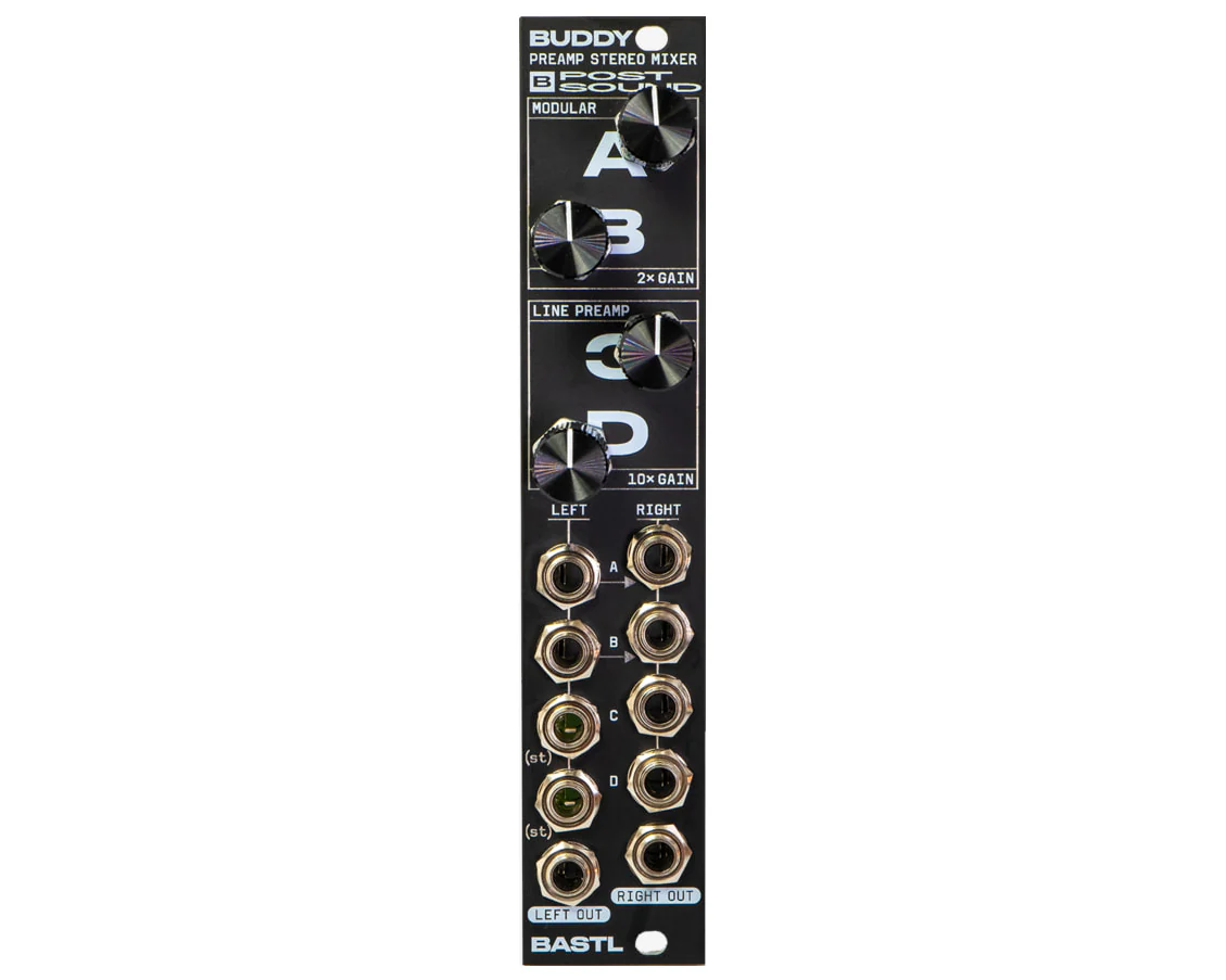 Bastl Instruments Buddy Preamp Stereo Mixer Module