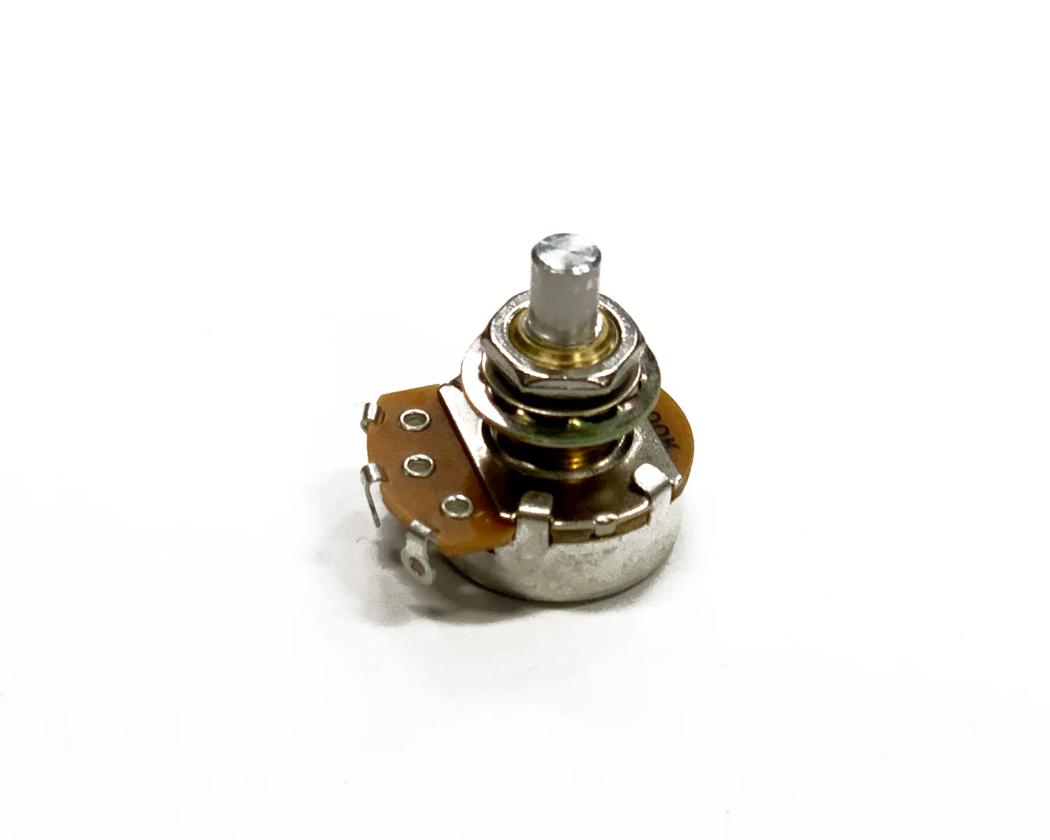 Alpha 500K Audio Taper - Solid Shaft Standard Bushing Potentiometer