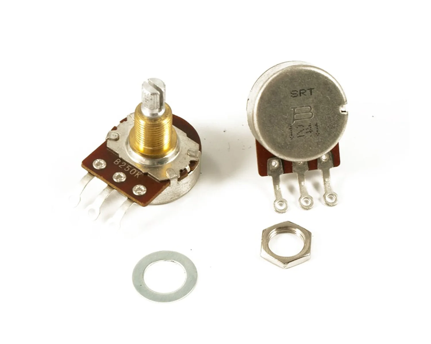 Bourns 250K PDA24 Audio Taper Split Shaft Standard Bushing Potentiometer