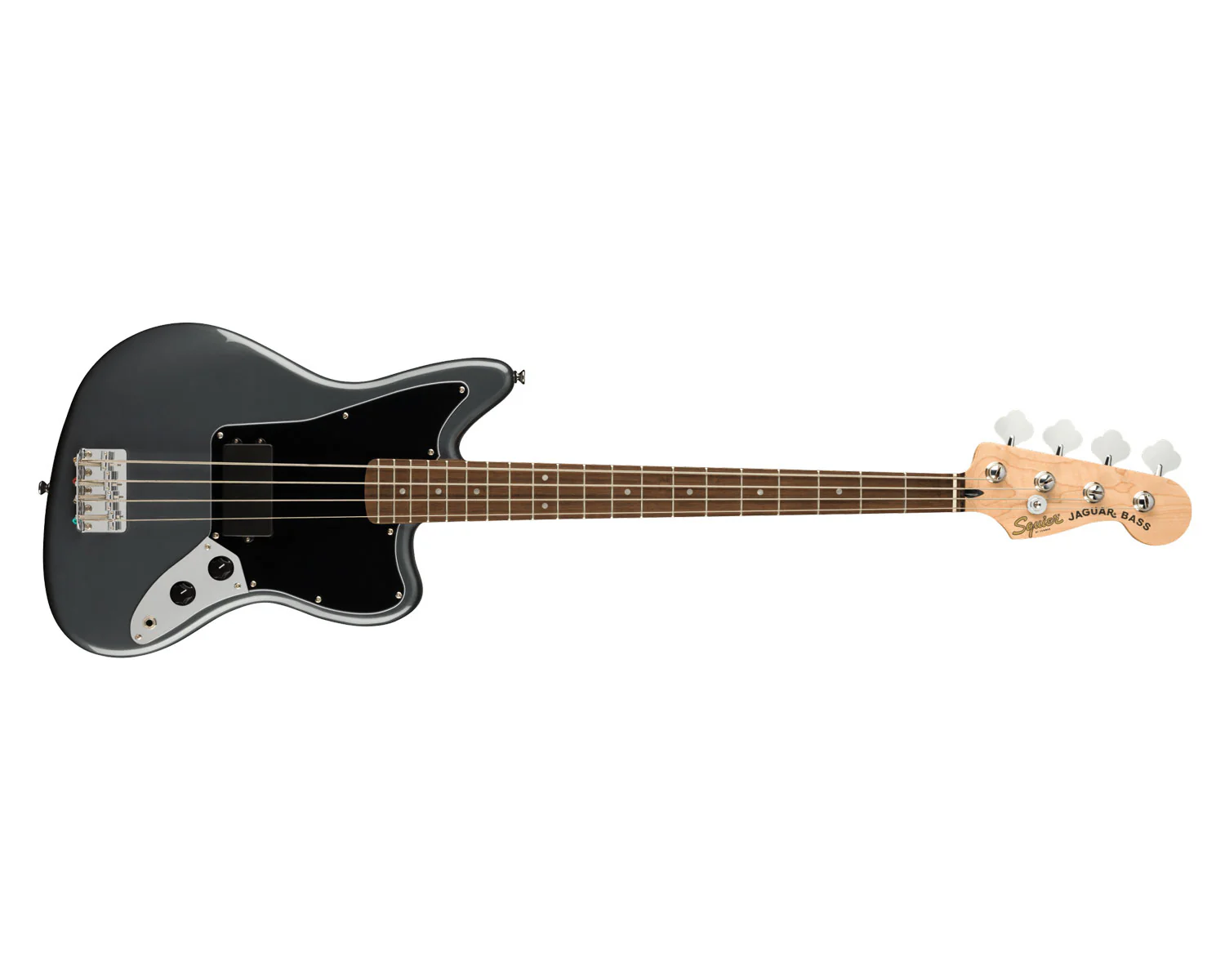 Fender Squier Affinity Jaguar Bass - Charcoal Frost Metallic - Image 2