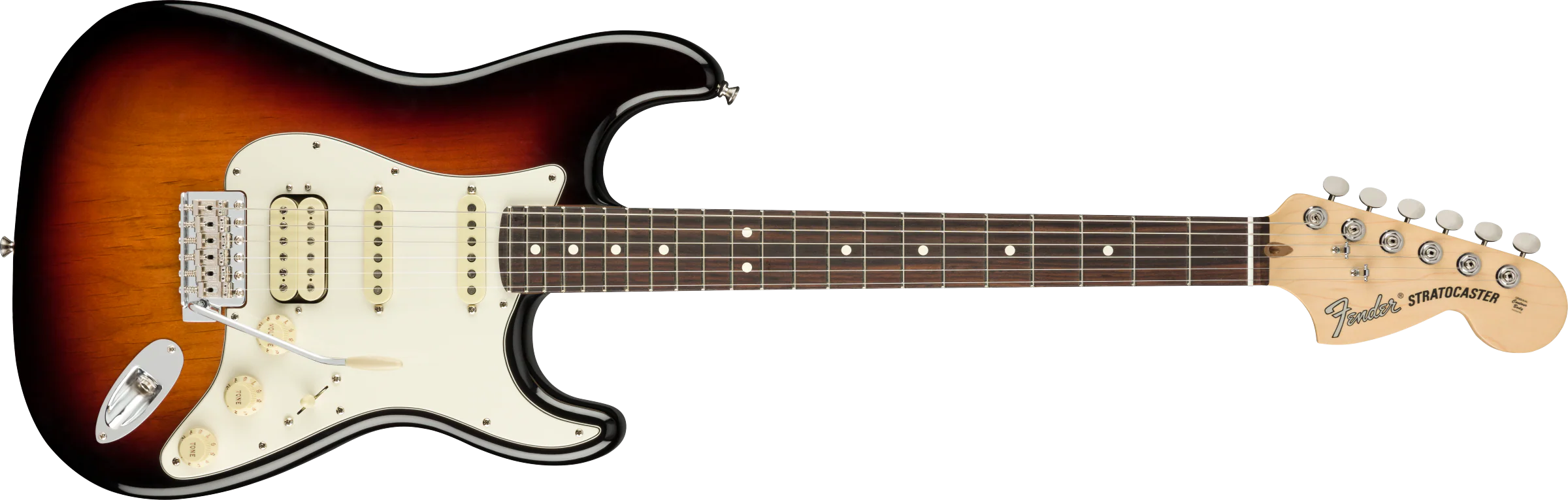 Fender American Performer Stratocaster - 3 Colour Sunburst - Image 4