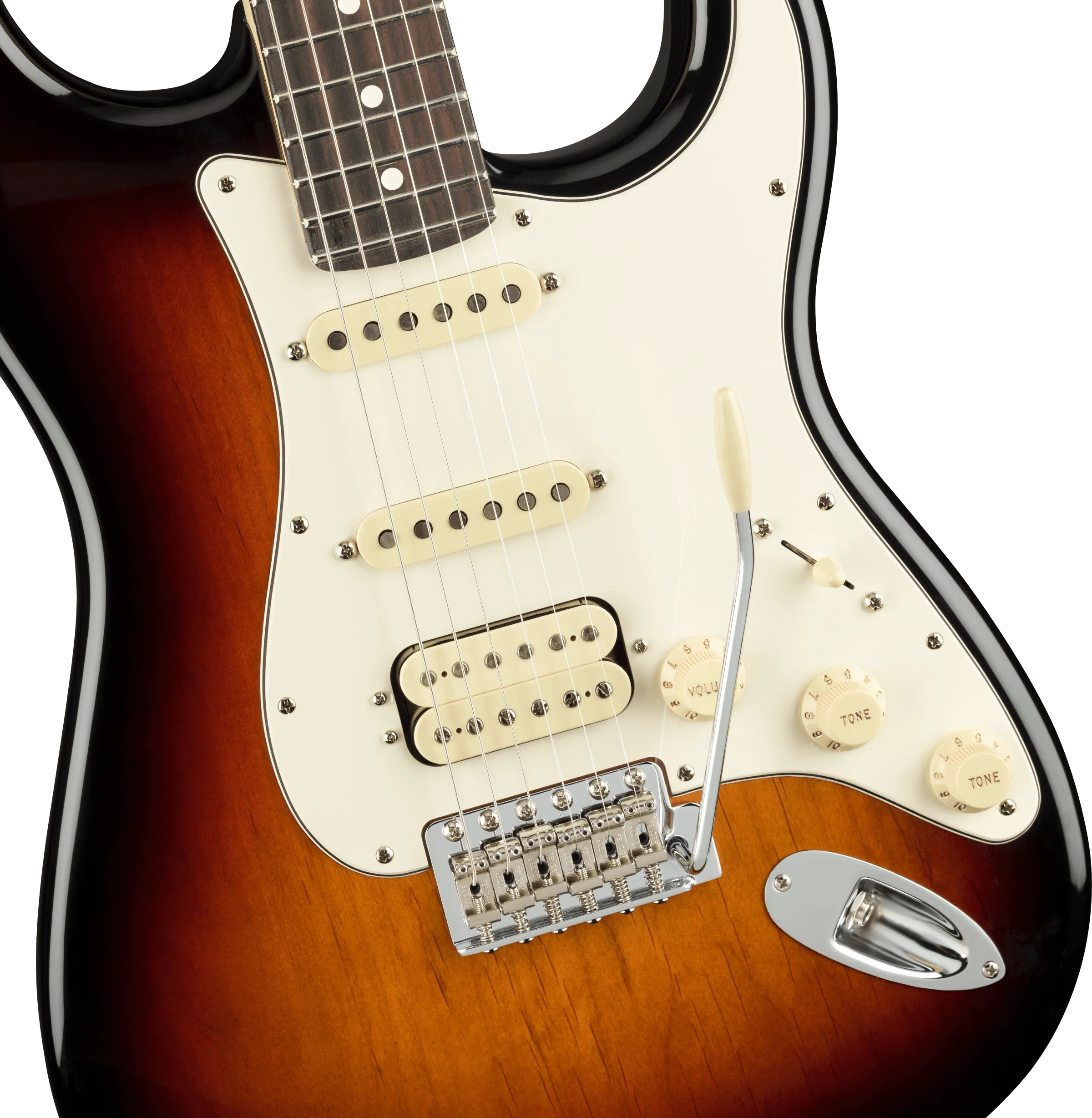 Fender American Performer Stratocaster - 3 Colour Sunburst - Image 6