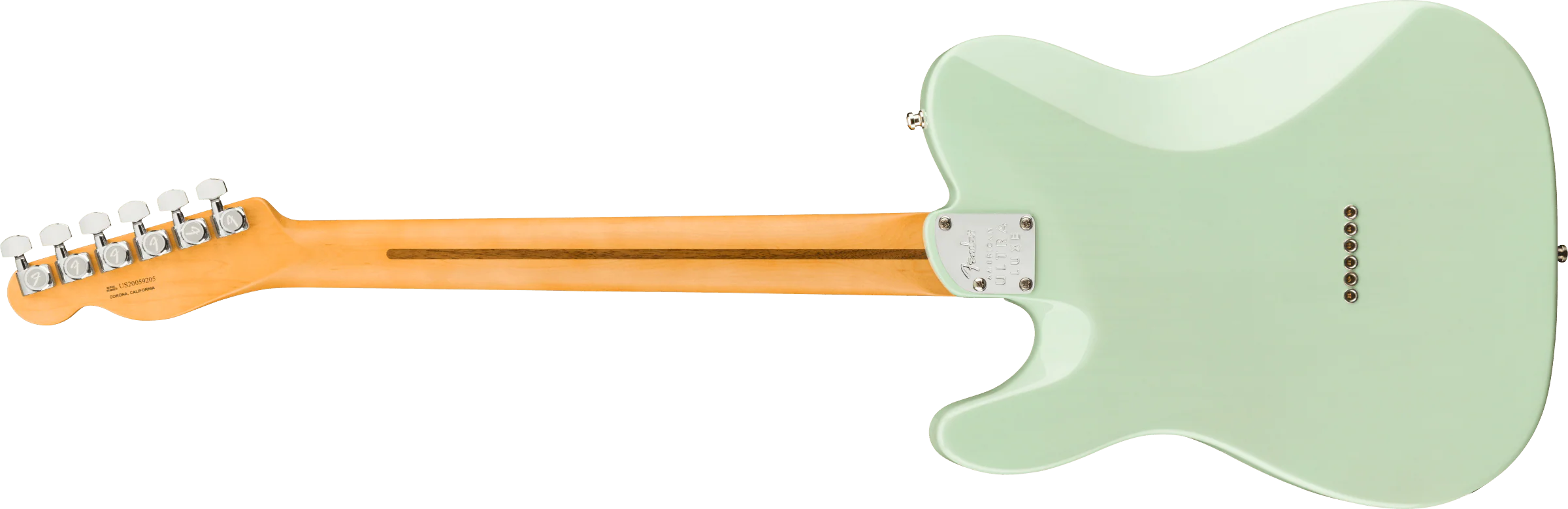 Fender Ultra Luxe Telecaster - Transparent Surf Green - Image 3