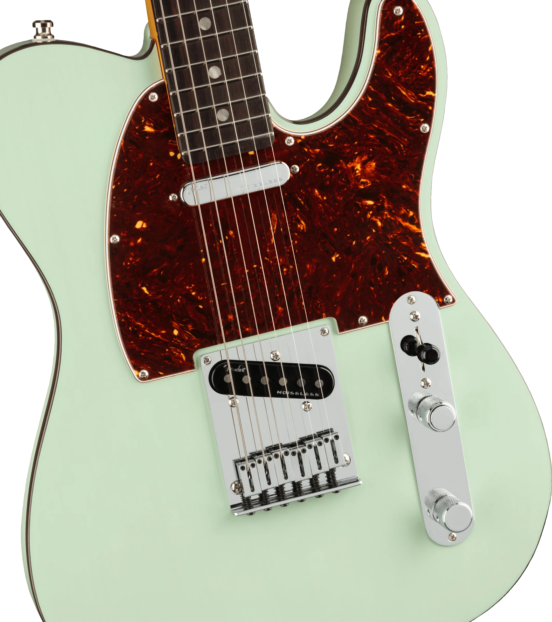 Fender Ultra Luxe Telecaster - Transparent Surf Green - Image 4