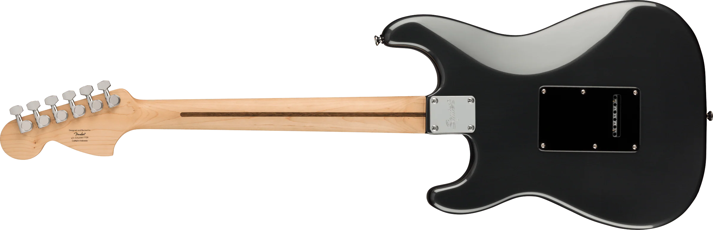 Fender Squier Affinity Series Stratocaster HSS Pack - Charcoal Frost Metallic with Frontman 15G - Image 4