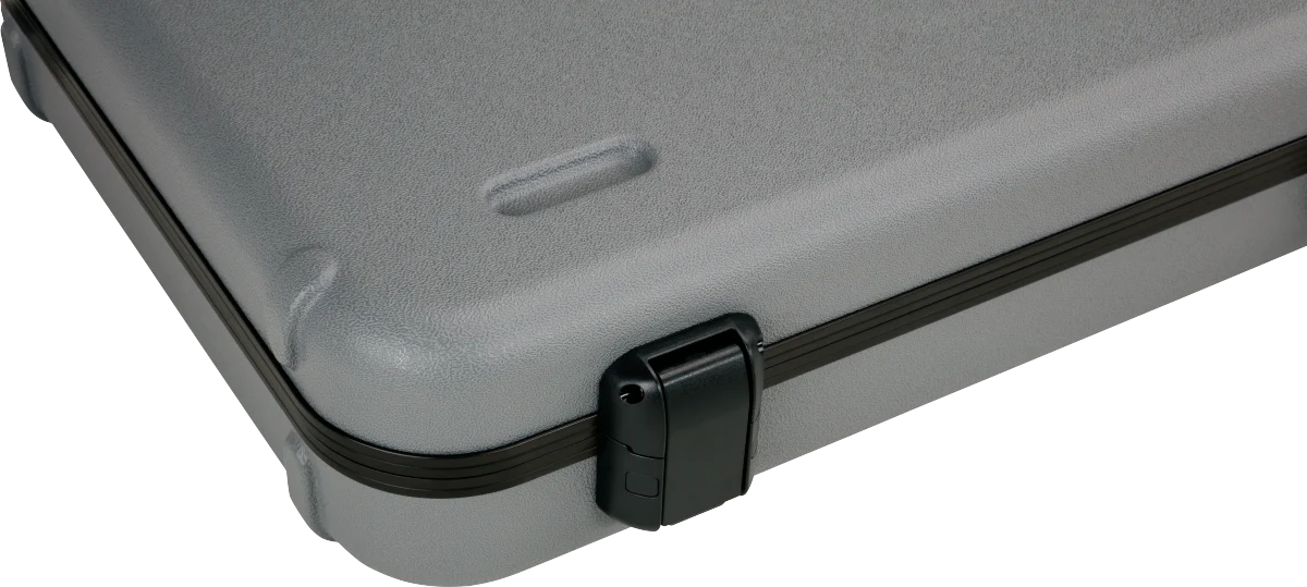 Fender Deluxe Molded Strat/Tele Case - Silver/Blue - Image 4