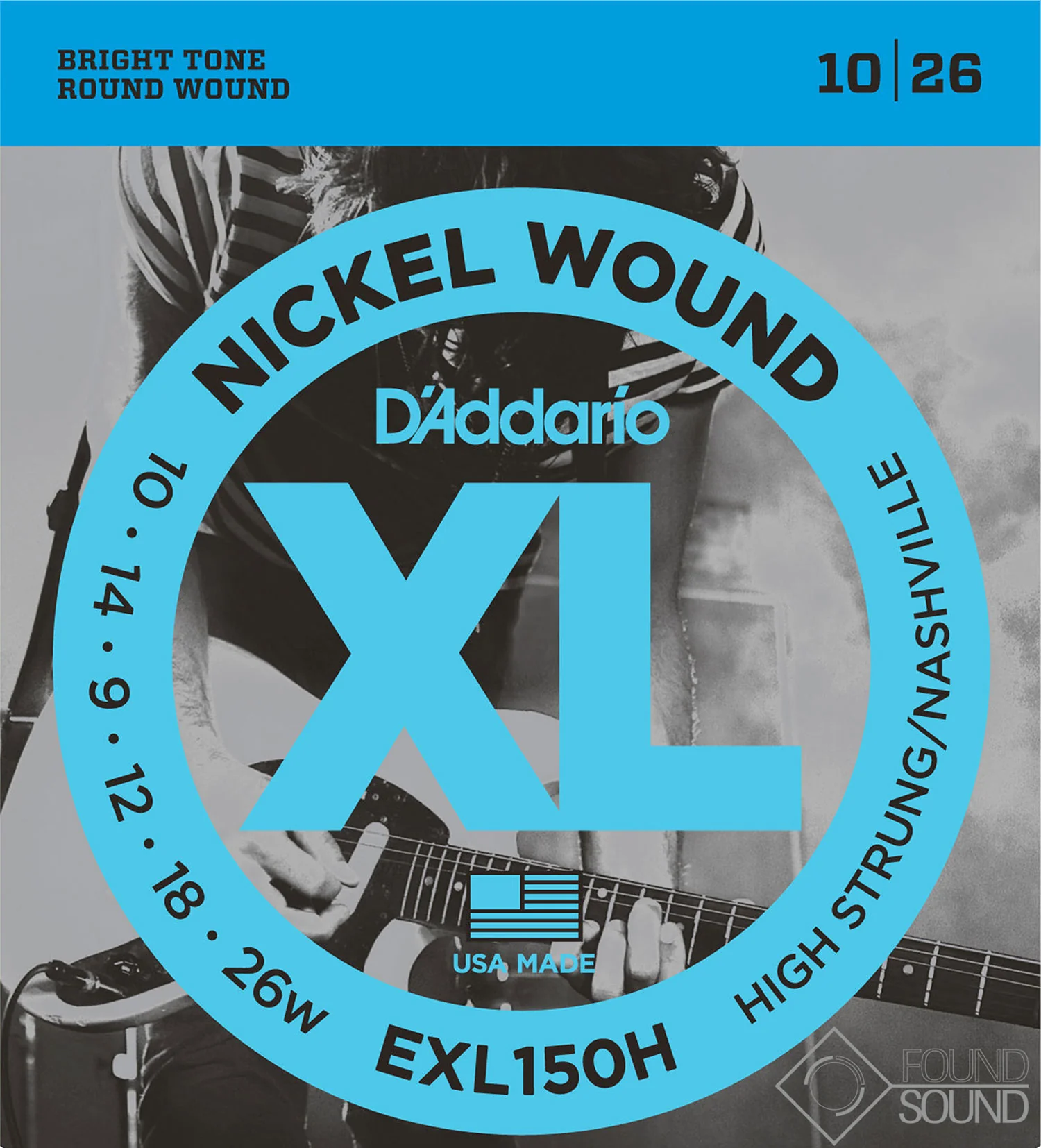 D'Addario EXL150H High Strung/Nashville Nickel Wound Guitar Strings