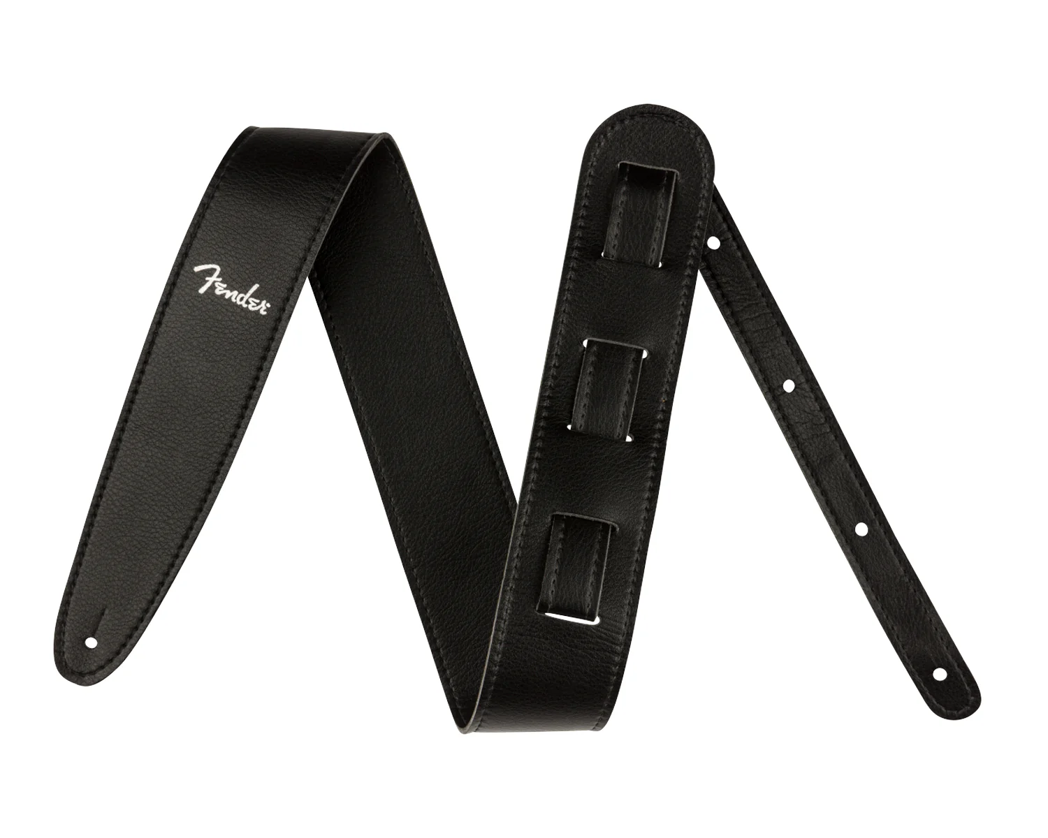 Fender Vegan Leather 2.5" Strap - Black