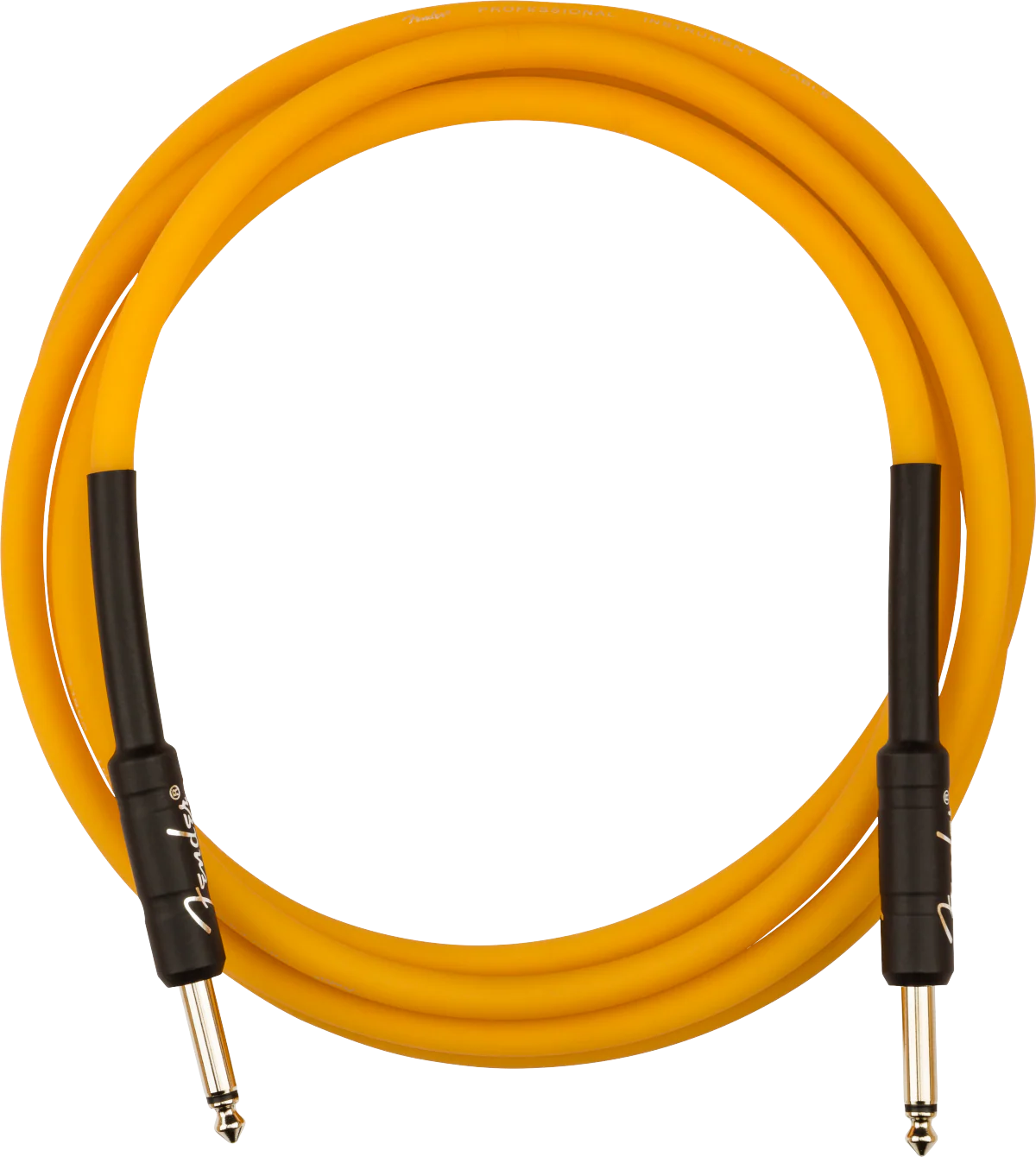 Fender Professional 10' Glow in the Dark Cable - Orange - Image 2