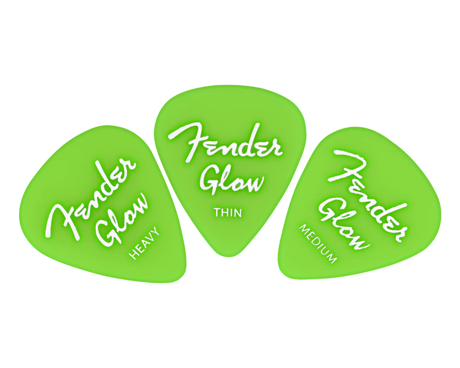 Fender Glow In The Dark 351 Picks - 12-Pack