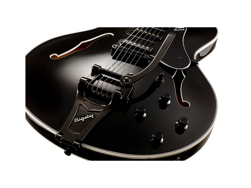 VOX Bobcat S66 with Bigsby Tremolo - Jet Black - Image 8