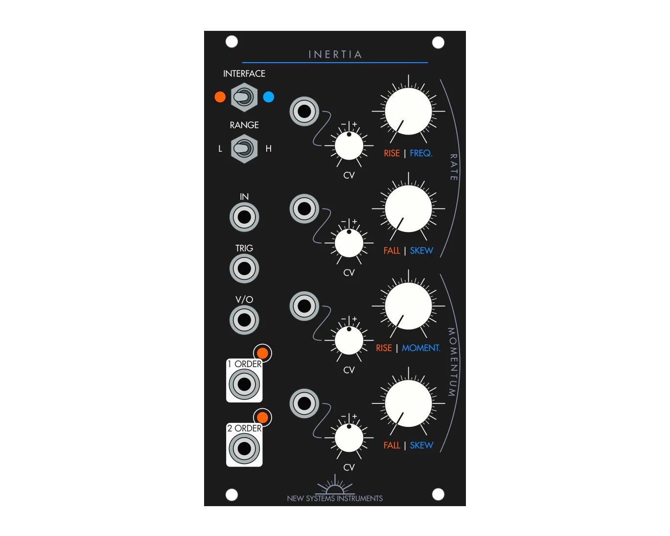 New Systems Instruments Inertia Universal Movement Simulator Eurorack Module