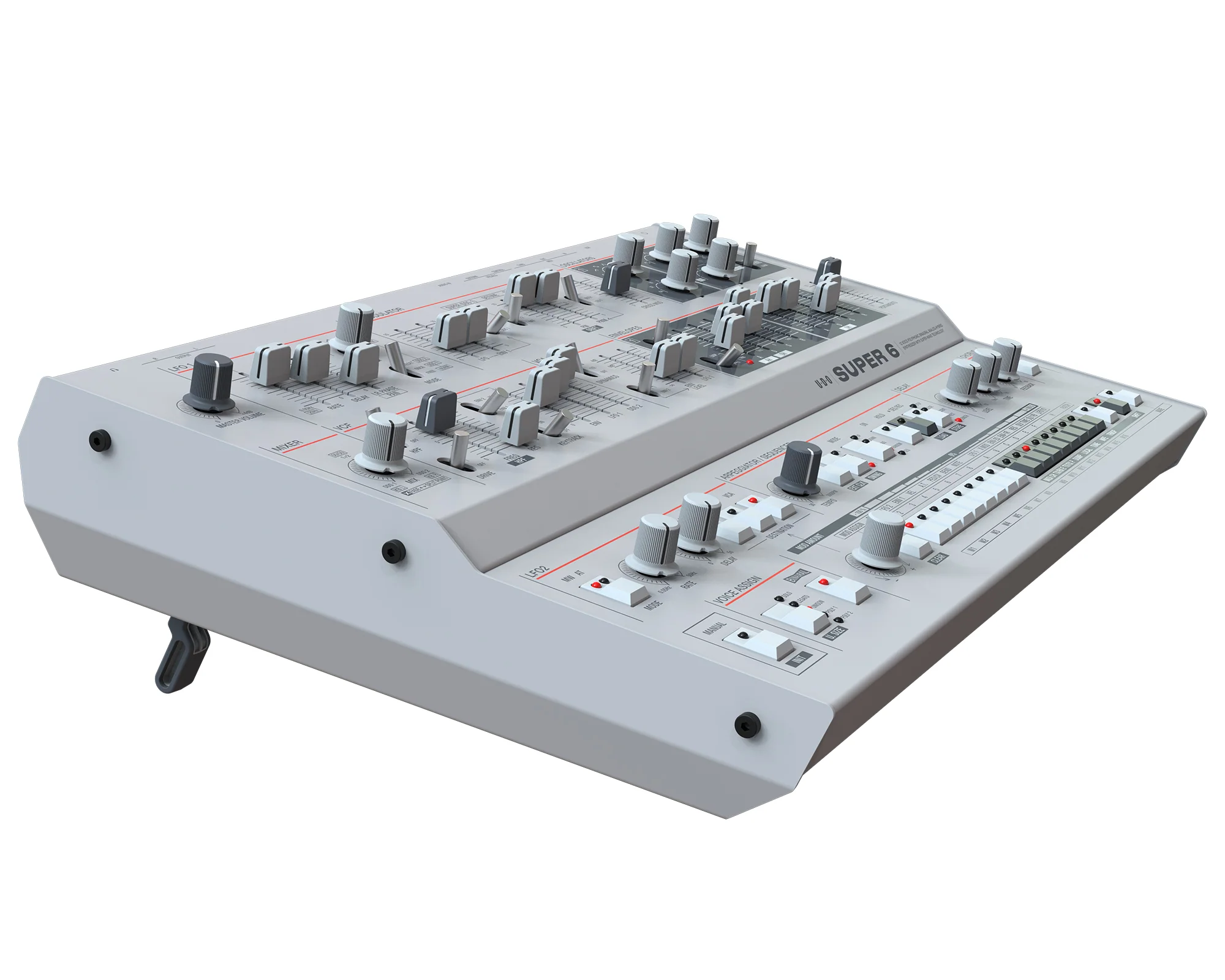 UDO Super 6 - Desktop Analog Hybrid 12-Voice Synthesizer - Image 5