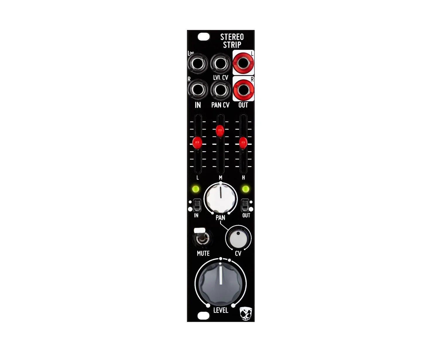 DivKid/Befaco Stereo Strip Eurorack Dynamics Module