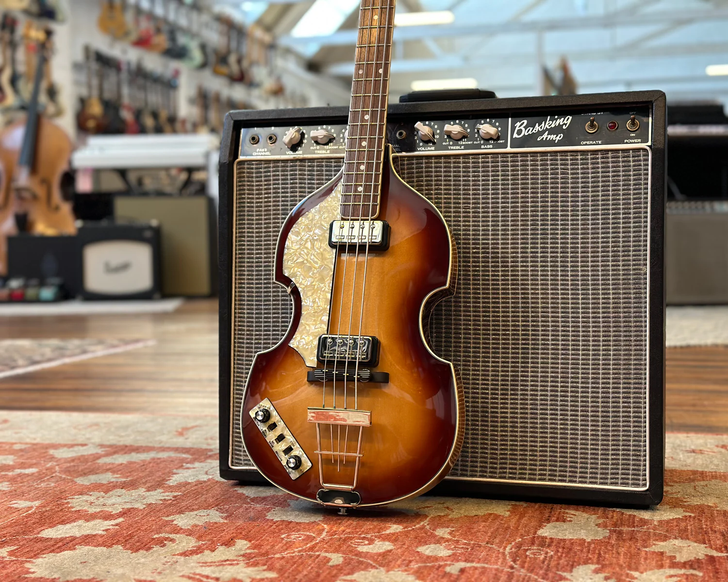 Left Handed Höfner Contemporary Series HCT-500/1 - Brown Sunburst - Image 10