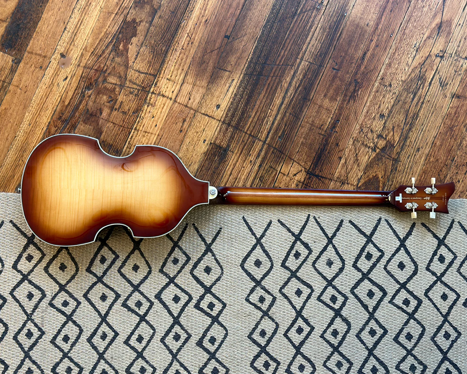 Left Handed Höfner Contemporary Series HCT-500/1 - Brown Sunburst - Image 6