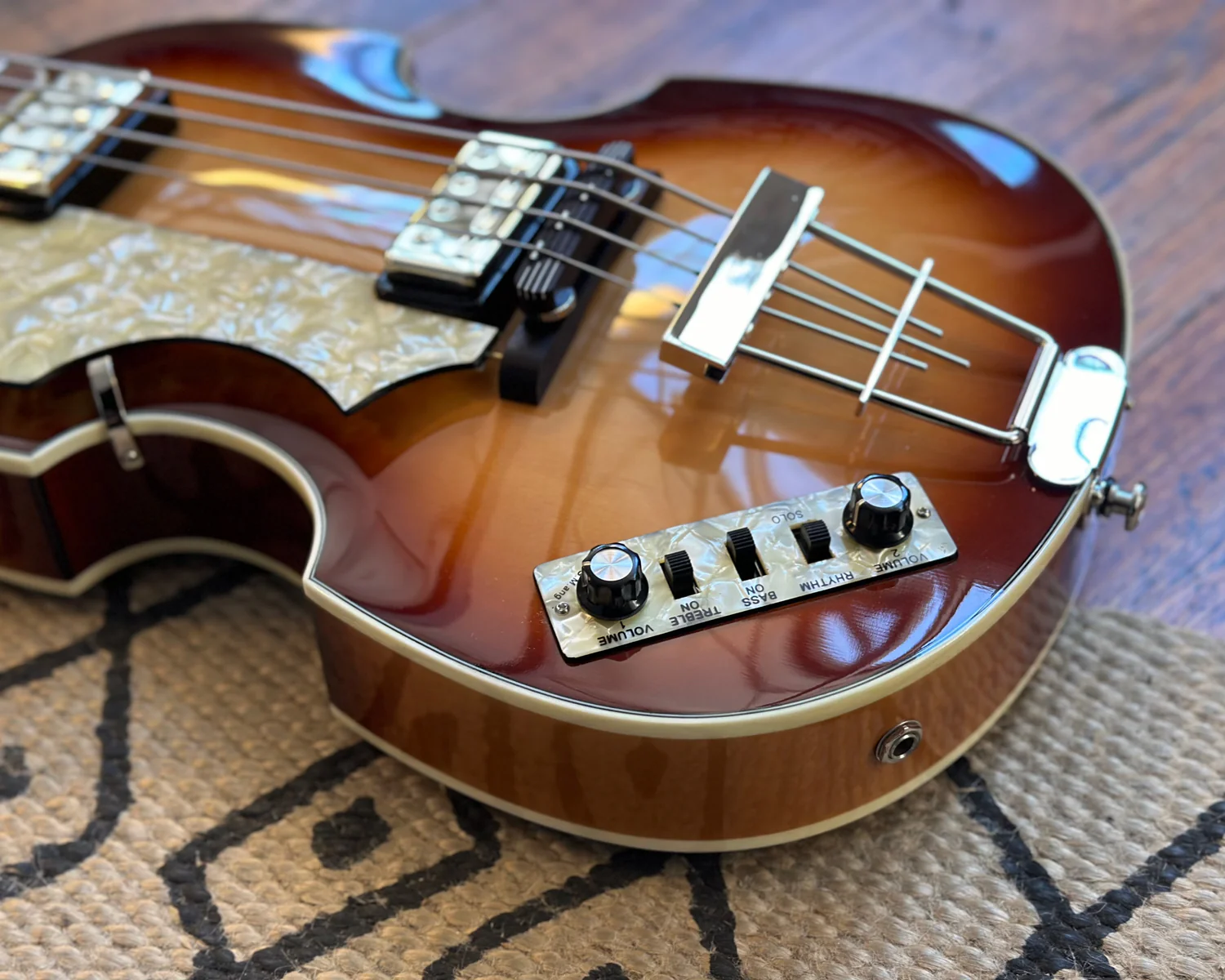 Left Handed Höfner Contemporary Series HCT-500/1 - Brown Sunburst - Image 8