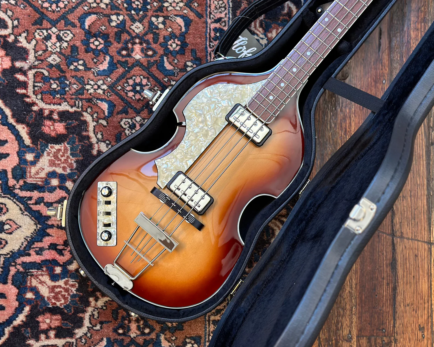 Left Handed Höfner Contemporary Series HCT-500/1 - Brown Sunburst - Image 9