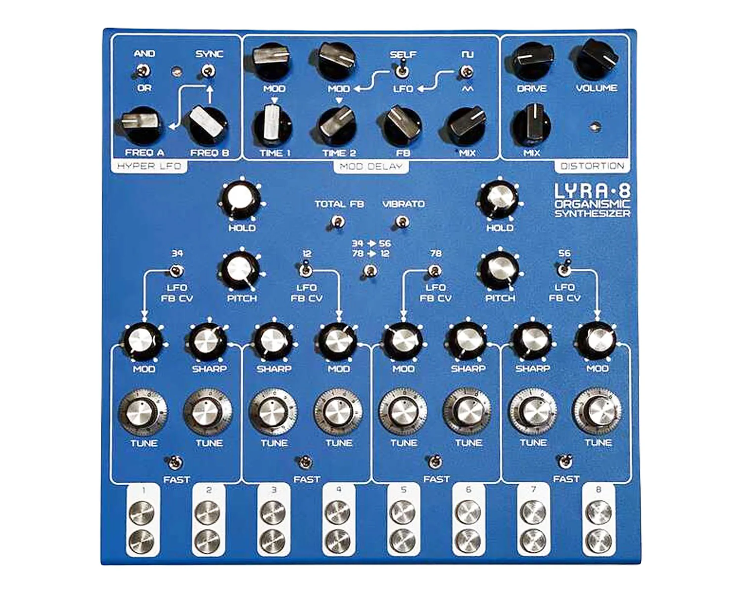 Soma Laboratory Lyra-8 Organismic Synthesizer - Zanzibar Blue - Image 2