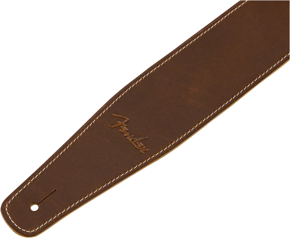 Fender Broken-In Leather Strap - Tan 2.5" - Image 2