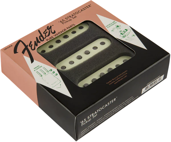 Fender Pure Vintage '65 Strat® Pickup Set - Vintage White (3) - Image 2