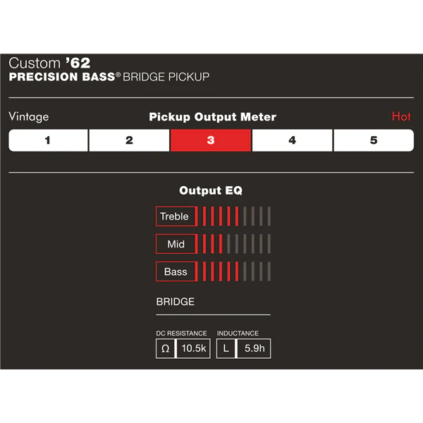 Fender Custom Shop '62 Precision Bass Pickup - Black - Image 3