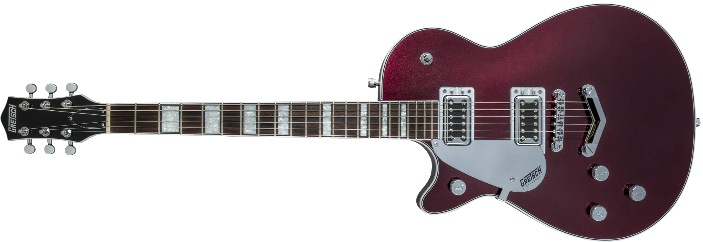 Gretsch G5220LH Electromatic Jet BT Single-Cut with V-Stoptaill Left-Handed - Dark Cherry Metallic - Image 2