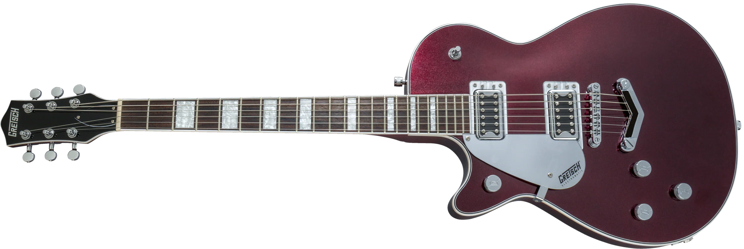 Gretsch G5220LH Electromatic Jet BT Single-Cut with V-Stoptaill Left-Handed - Dark Cherry Metallic - Image 4